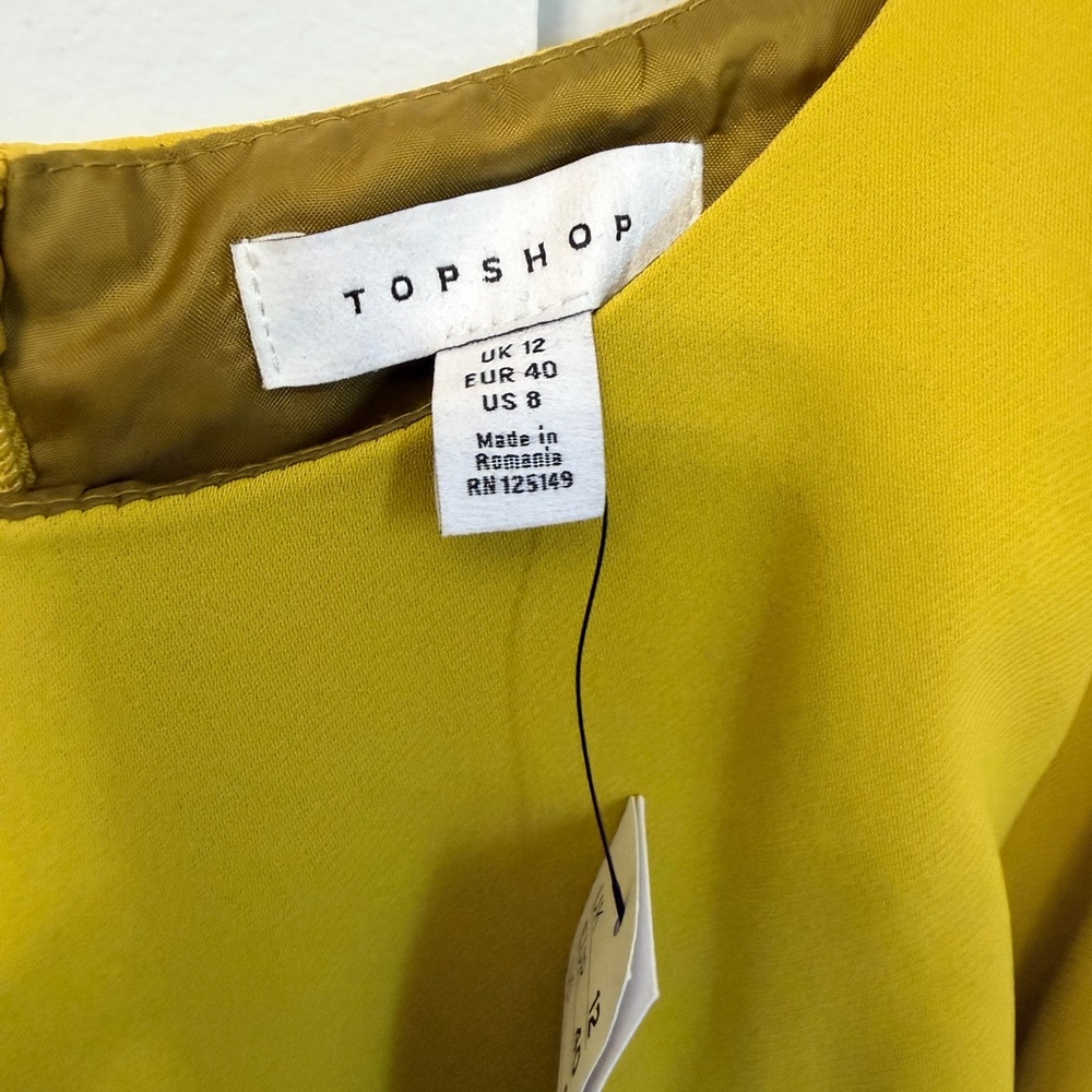 Topshop Yellow Cutout Jumpsuit - Picture 4 of 16